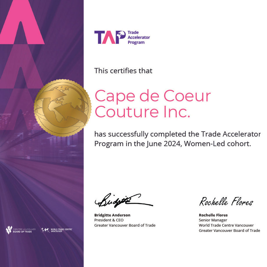 Cape de Coeur Completes BC Trade Accelerator Program: A New Chapter in Global Expansion